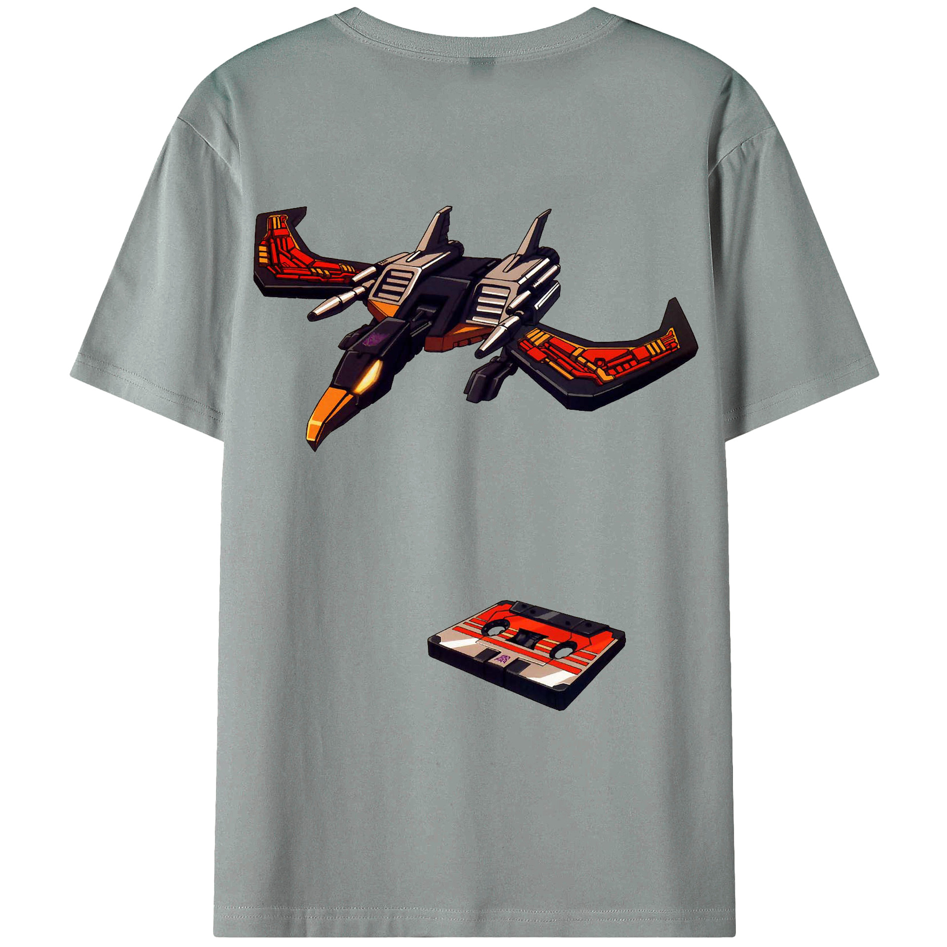 （画像用）  綿100％ メンズ半袖Tシャツ（バックプリント） 通気性